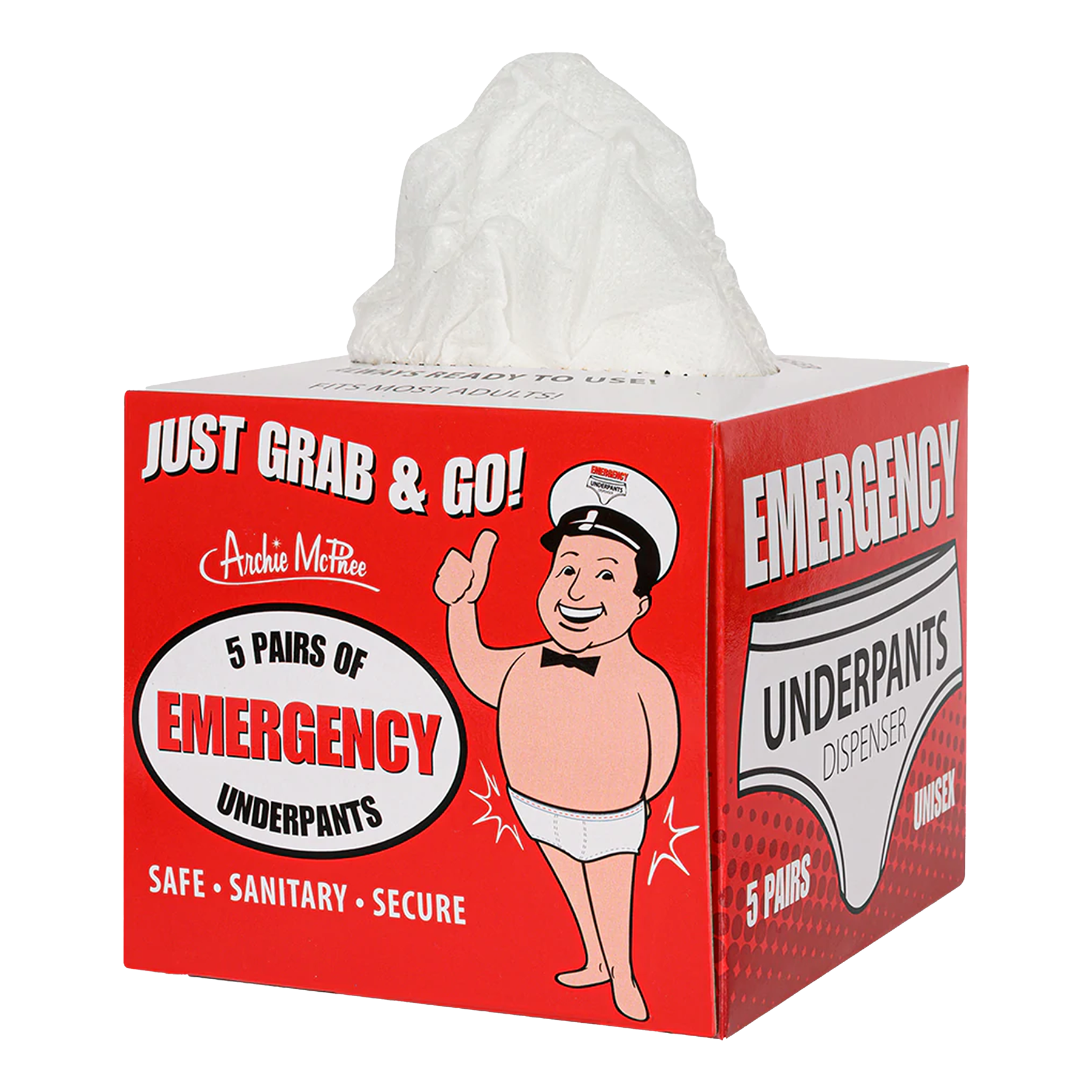 emergency underpants dispenser